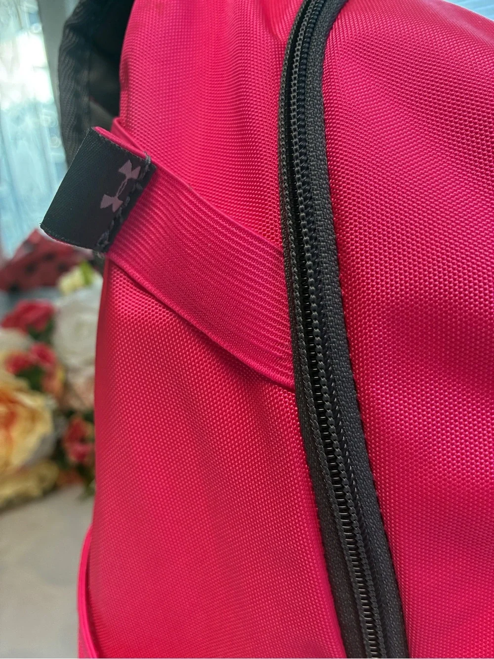Under Armour Hustle Jr II T-Ball Bat Pack Pink Gray Baseball Backpack UASB-HJBP2